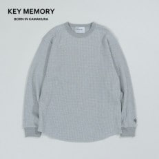 KEYMEMORY鎌倉のワッフルカットソー GRAY サイズ0