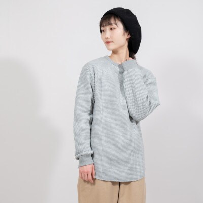 KEYMEMORY鎌倉のワッフルカットソー GRAY サイズ0