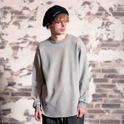 KEYMEMORY鎌倉のワッフルカットソー GRAY サイズ0