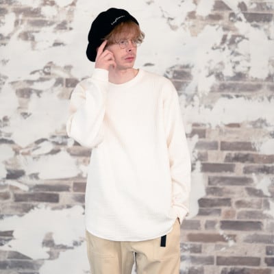 KEYMEMORY鎌倉のワッフルカットソー IVORY サイズ2