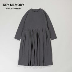 KEYMEMORY鎌倉のナチュラルコットンワンピース C.GRAY