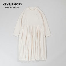 KEYMEMORY鎌倉のナチュラルコットンワンピース IVORY