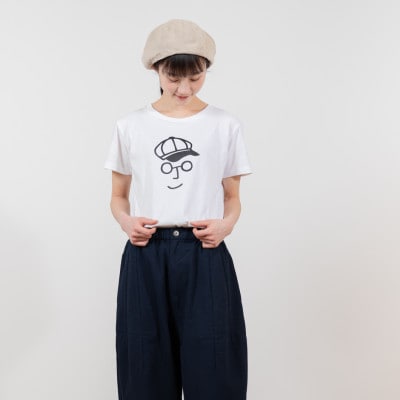 KEYMEMORY鎌倉のキャスケットイラストTシャツ WHITE　サイズ3