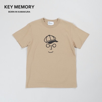 KEYMEMORY鎌倉のキャスケットイラストTシャツ BEIGE　サイズ2