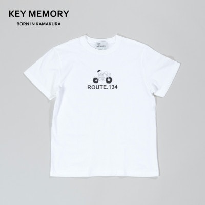 KEYMEMORY鎌倉のルート134イラストTシャツ WHITE サイズ3