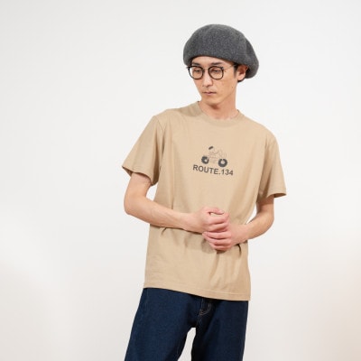 KEYMEMORY鎌倉のルート134イラストTシャツ BEIGE サイズ0