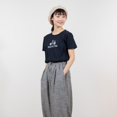 KEYMEMORY鎌倉のルート134イラストTシャツ NAVY サイズ1