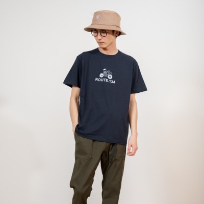 KEYMEMORY鎌倉のルート134イラストTシャツ NAVY サイズ1