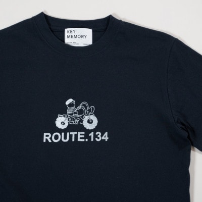 KEYMEMORY鎌倉のルート134イラストTシャツ NAVY サイズ1
