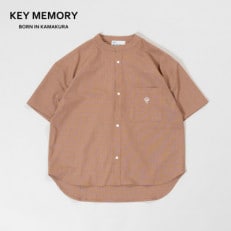 KEYMEMORY鎌倉のスナップチェックシャツ BROWN サイズ1