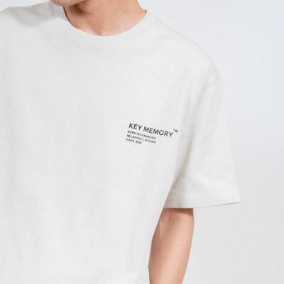 KEYMEMORY鎌倉のヘビーコットンTシャツ GREIGE サイズ0