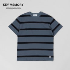 KEYMEMORY鎌倉のボーダーTシャツ BLUEGRAY サイズ0