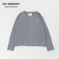 KEYMEMORY鎌倉のスウェットカーデガン BLUEGRAY