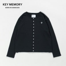 KEYMEMORY鎌倉のスウェットカーデガン BLACK