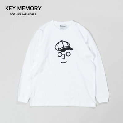 KEYMEMORY鎌倉のキャスケットロングTシャツ WHITE　サイズ2