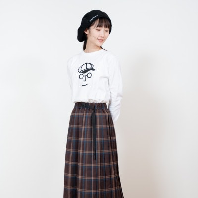KEYMEMORY鎌倉のキャスケットロングTシャツ WHITE　サイズ2