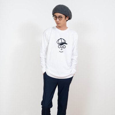 KEYMEMORY鎌倉のキャスケットロングTシャツ WHITE　サイズ2