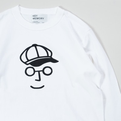 KEYMEMORY鎌倉のキャスケットロングTシャツ WHITE　サイズ2