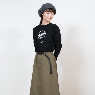 KEYMEMORY鎌倉のキャスケットロングTシャツ BLACK　サイズ2