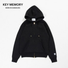 KEYMEMORY鎌倉のミラノリブZIPパーカー BLACK　サイズ1