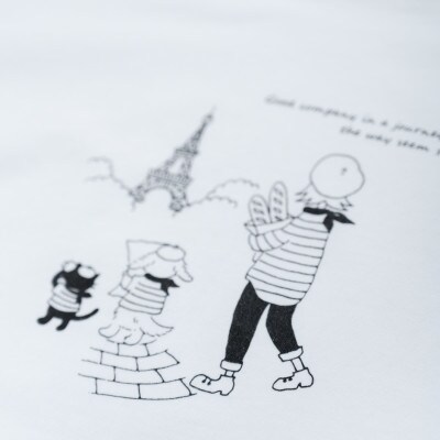 【KEYMEMORY　鎌倉】トラベルイラストTシャツ WHITE サイズ0　1着