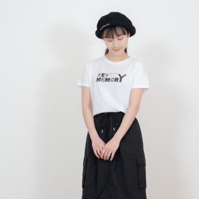 【KEYMEMORY　鎌倉】フラワーロゴTシャツ WHITE サイズ0　1着