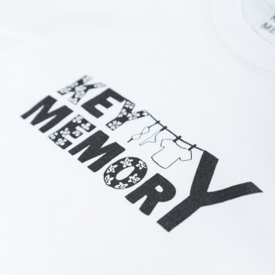 【KEYMEMORY　鎌倉】フラワーロゴTシャツ WHITE サイズ0　1着