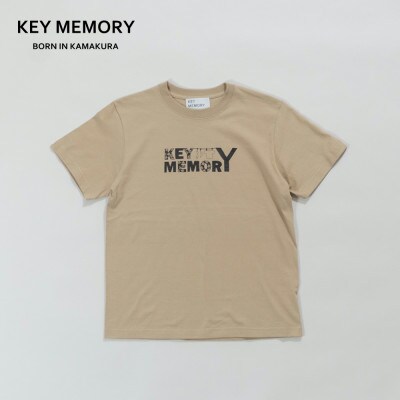 【KEYMEMORY　鎌倉】フラワーロゴTシャツ BEIGE サイズ0　1着