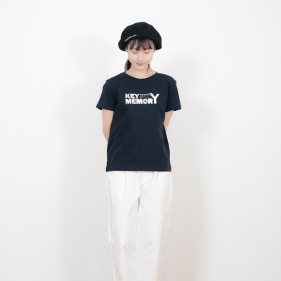 【KEYMEMORY　鎌倉】フラワーロゴTシャツ NAVY サイズ0　1着