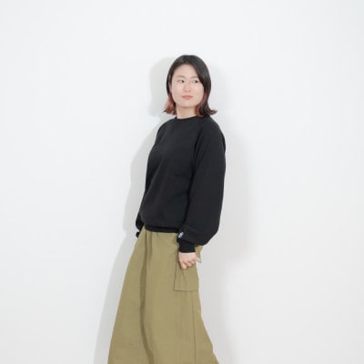 【KEYMEMORY　鎌倉】ガゼットスウェット BLACK サイズ0　1着