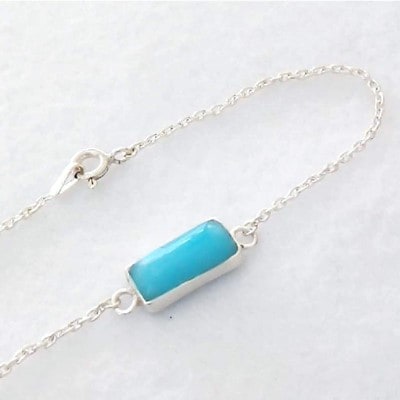 ワイドスクエアブレスレット　Turquoise