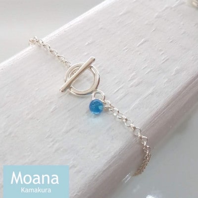 シンプルボールブレスレット 【Crystal Aqua Blue】