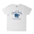 鎌倉の人気キャラクター「カマクマ」のTシャツ(ホワイトS)とTOTEバッグ(ネイビー)