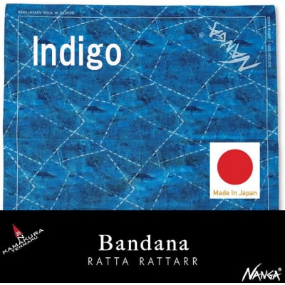 【鎌倉天幕】× NANGA × R.R. バンダナ Indigo 日本製 KTMNA-BDID