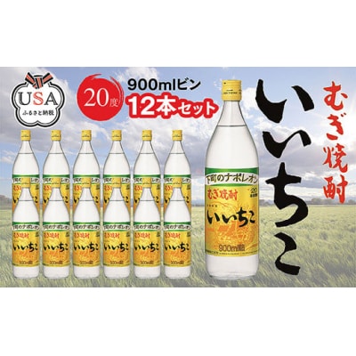 いいちこ ビン 20度 900ml 12本セット 【104304200】