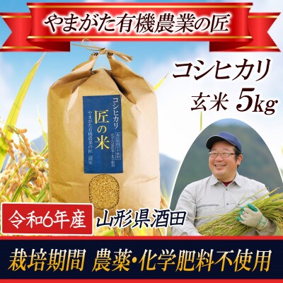 <栽培期間中農薬不使用 コシヒカリ 玄米5kg 大粒LLサイズ以上厳選>令和6年産