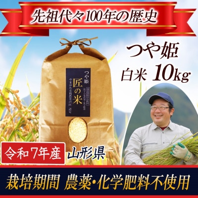 【農薬:栽培期間中不使用】つや姫 白米10kg 大粒1.9mm以上厳選 令和7年産