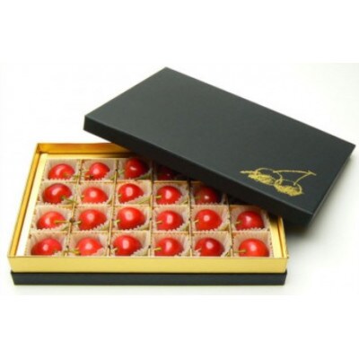 【令和8年産】☆母の日♪山形県産さくらんぼ佐藤錦L特秀 24粒チョコ箱　メッセージカード付