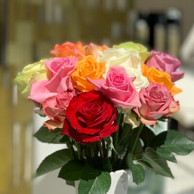 薔薇名産地山形「薔薇20本」色おまかせ 5色以上【(株)さくらんぼファクトリー】