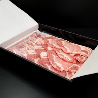 米沢豚焼肉セット約1kg(ばら600g・ロース400g)【(株)さくらんぼファクトリー】