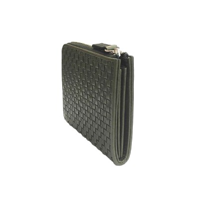 LUEGO 山形牛革 L字ミニ財布 / カーキ