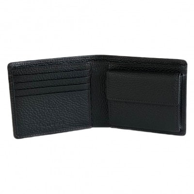 LUEGOのCarino Homme カリーノオム 二つ折り財布 小銭入れ付き/ チョコ
