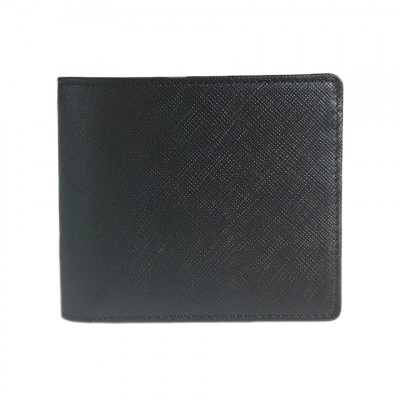 LUEGOのGrace Homme グレースオム 二つ折り財布 小銭入れ付き / ブラック