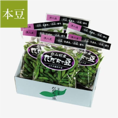 【令和7年産 受付開始】白山村産だだちゃ豆　300g×6袋【清川屋】
