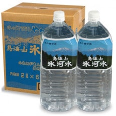 鳥海山氷河水(2リットル×6本入)2箱 鳥海山の伏流水をボトリングした天然のミネラルウォーター