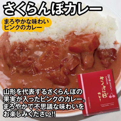 山形県の名産品　いも煮カレー2箱とさくらんぼカレー2箱セット