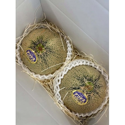 【2026年発送】～先行受付～山形県産・青肉メロン2玉　1.5kg(品種お任せ)