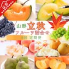 【発送月固定定期便】R8年度みちのく「立秋」詰合せフルーツ定期便　一度に2品種のフルーツお届け全4回