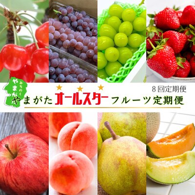 【発送月固定定期便】【令和9年発送予定】やまがたオールスターフルーツ定期便全8回