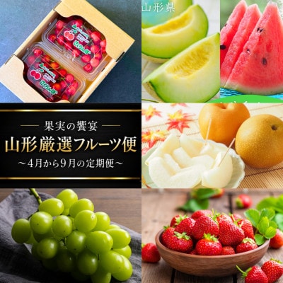 【発送月固定定期便】2027年発送予定　果実の饗宴 山形厳選フルーツ便 全4回